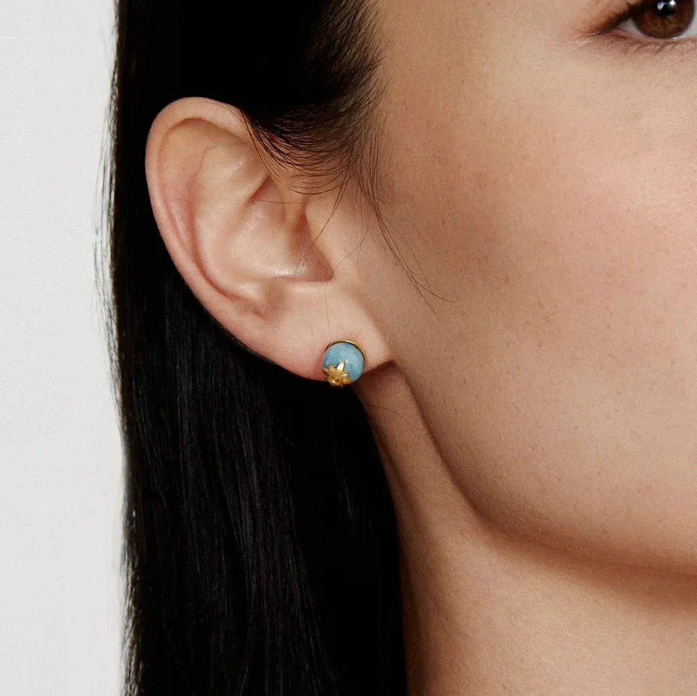 Aqua Cecilia Stud Earrings