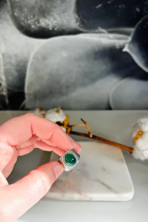 Bague onyx vert - #2