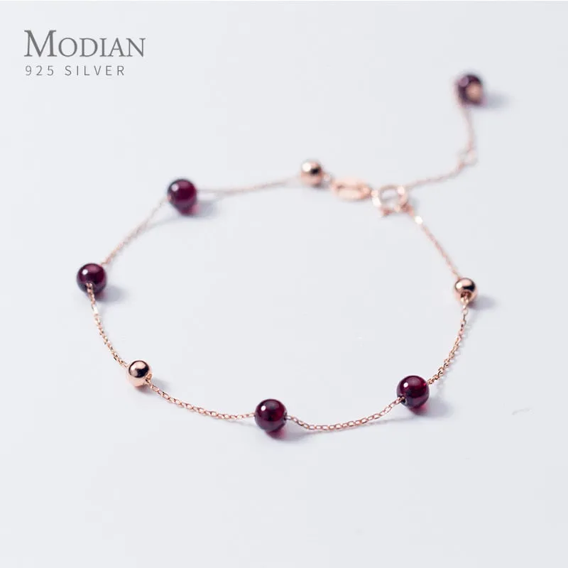 Chic Rose Gold & Purple Crystal Bracelet