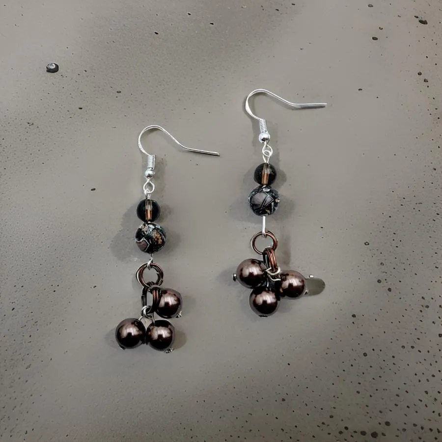 Earrings - Smokey Quartz
