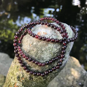 Energy Flow and Passion Bracelet: Garnet
