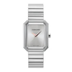 Ferragamo Crystal Stainless Steel Bracelet Watch 26.5x33.5mm - SFS800324