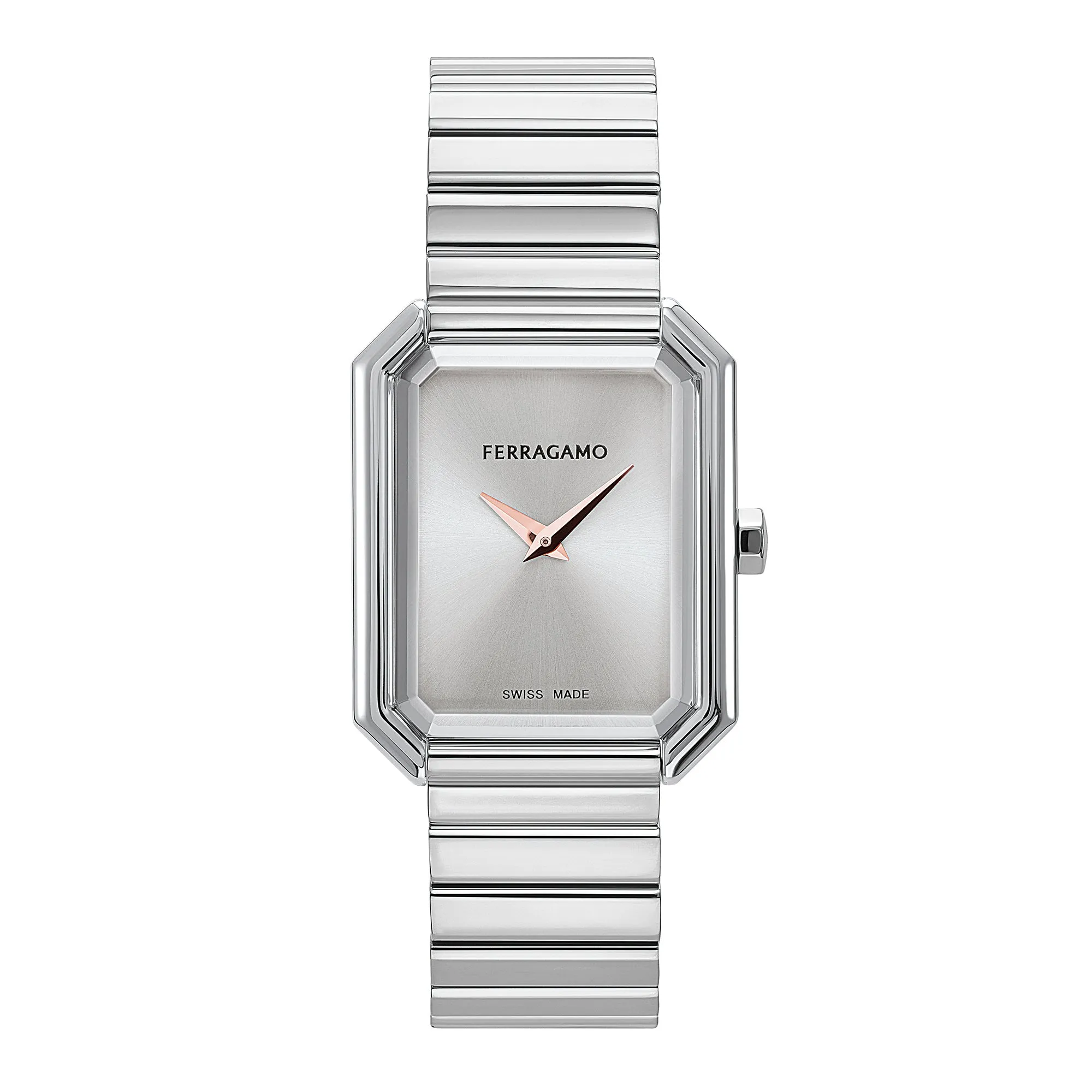 Ferragamo Crystal Stainless Steel Bracelet Watch 26.5x33.5mm - SFS800324