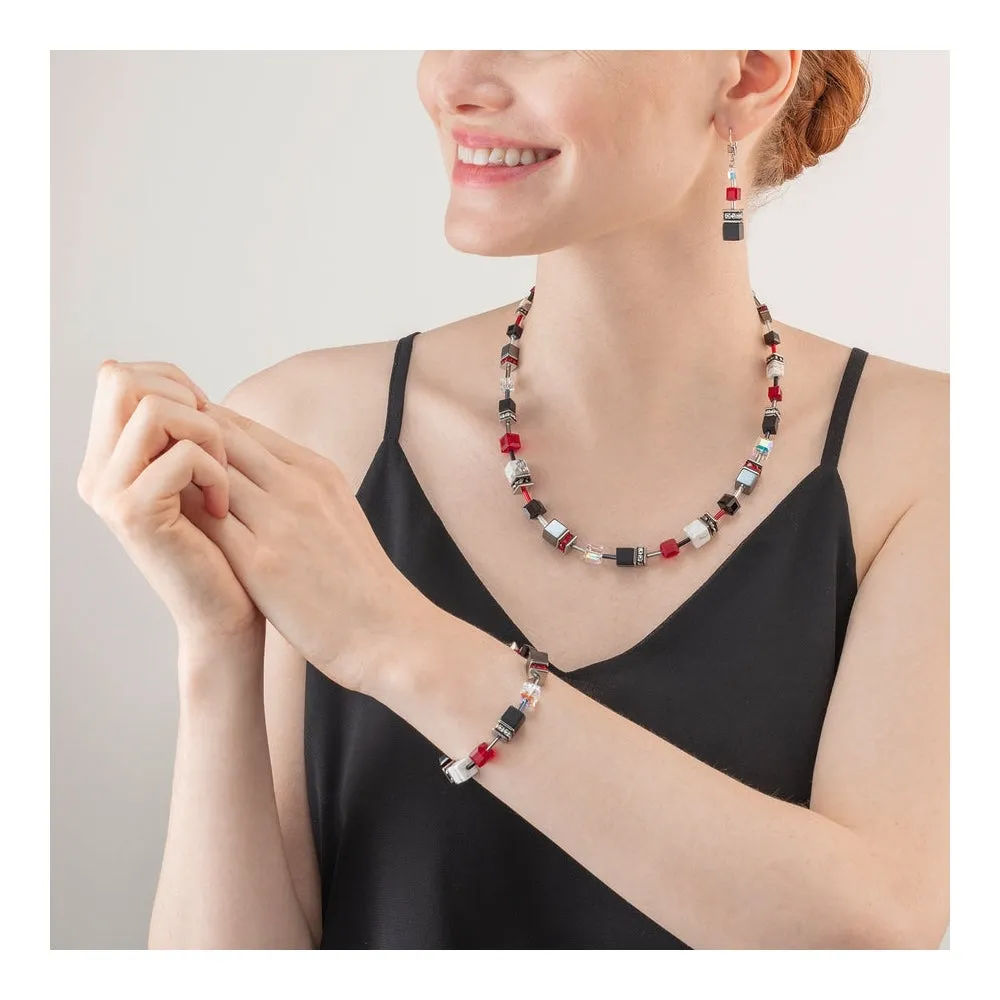 Geocube Iconic Black & Red Jewellery Set - 4530/SET-1303