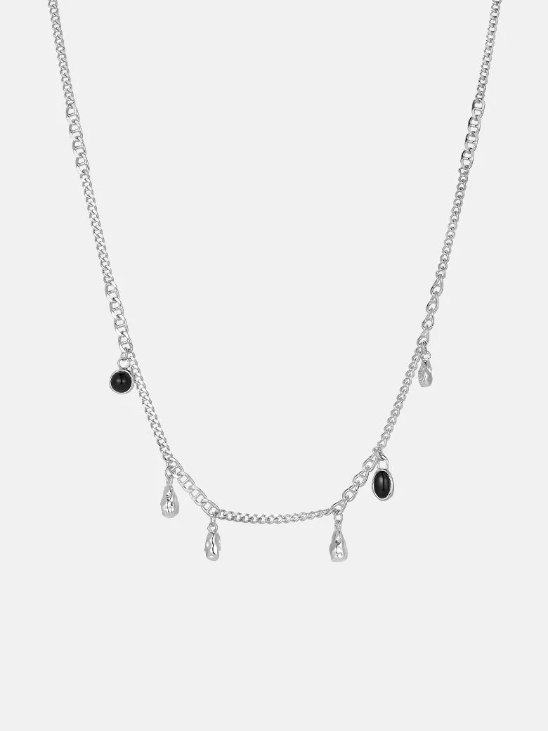 Mini Gemstone Silver Necklace