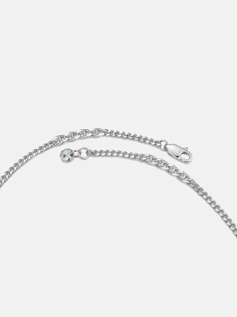 Mini Gemstone Silver Necklace