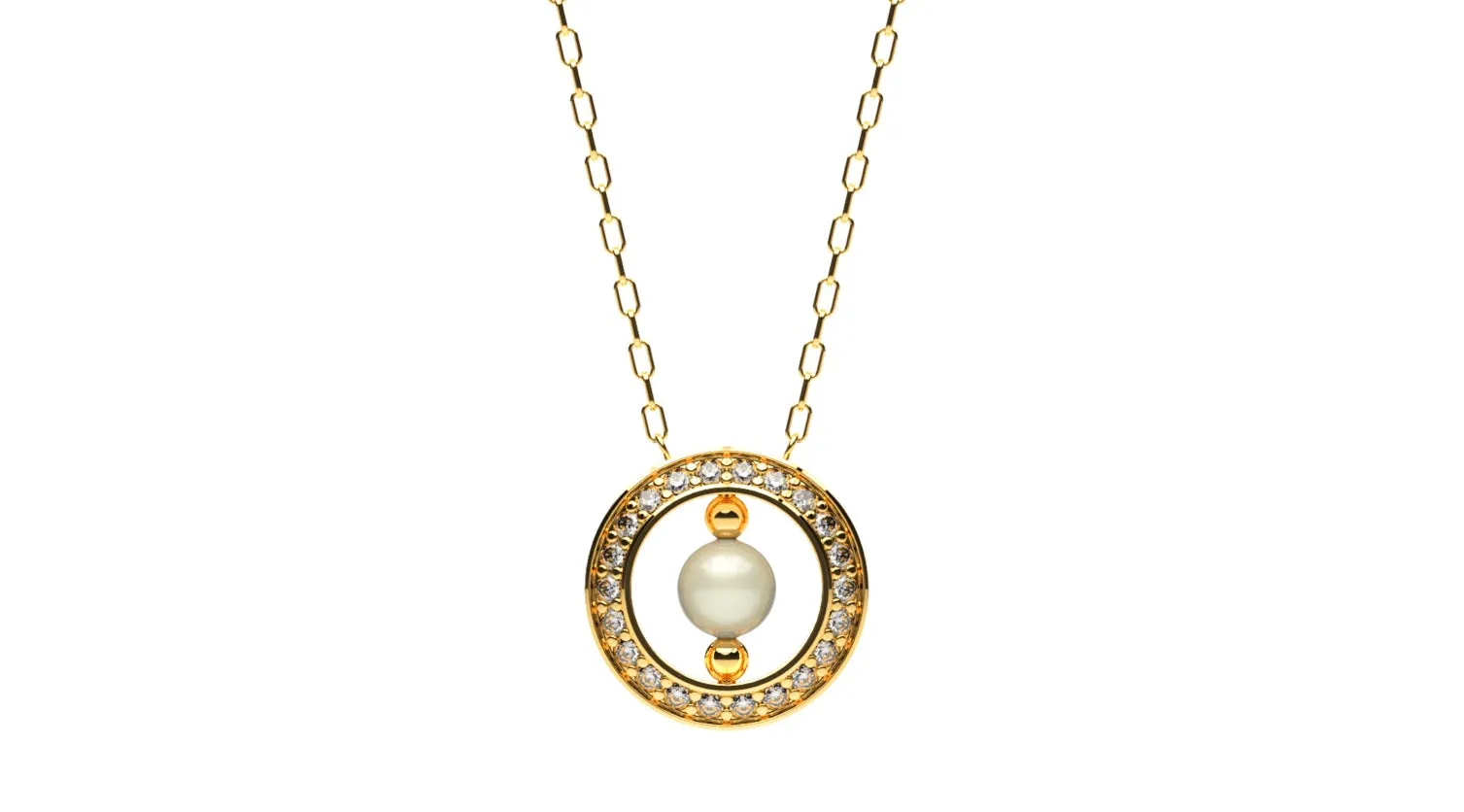 Mother's love with diamond-Pearl