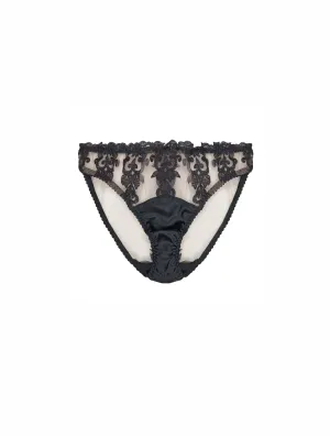 Onyx Embroidered Brief