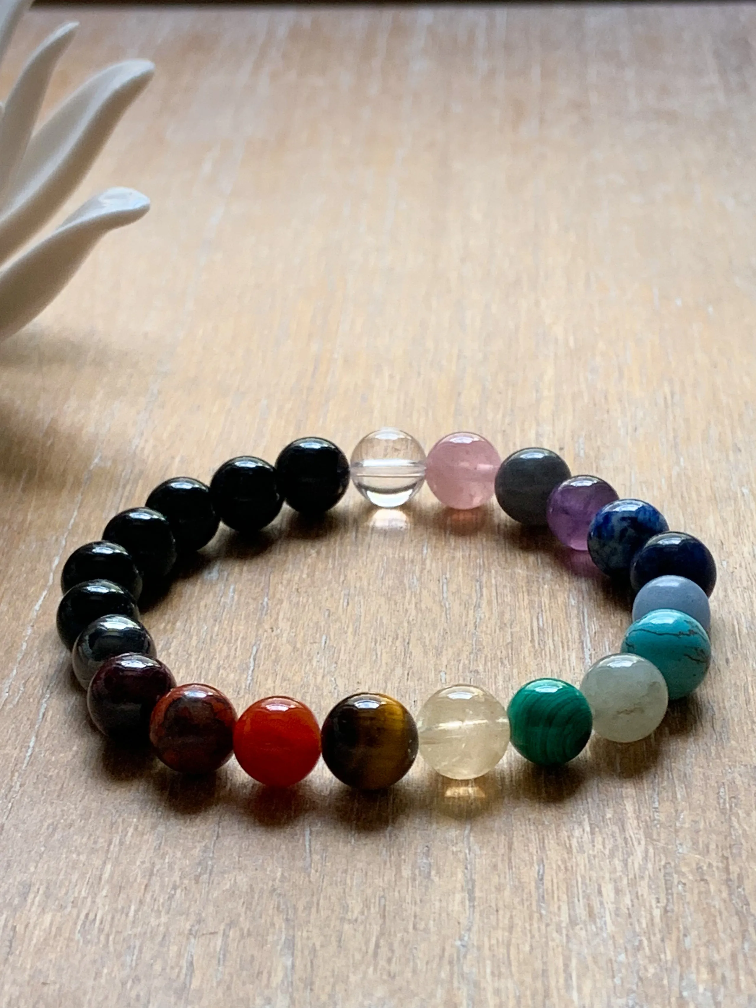 Rising Chakra Mala Boho Crystal Bracelet || Reiki Infused