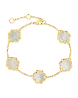 Rose Petal Station Bracelet
