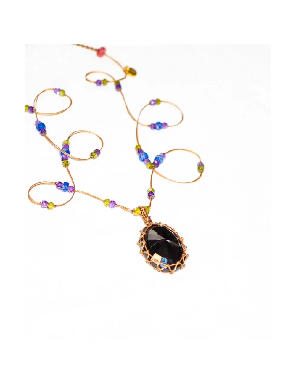 Short Tibetan Necklace - Black Onyx