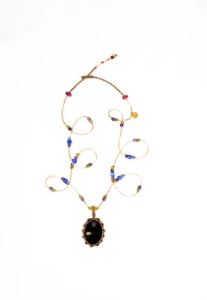 Short Tibetan Necklace - Black Onyx