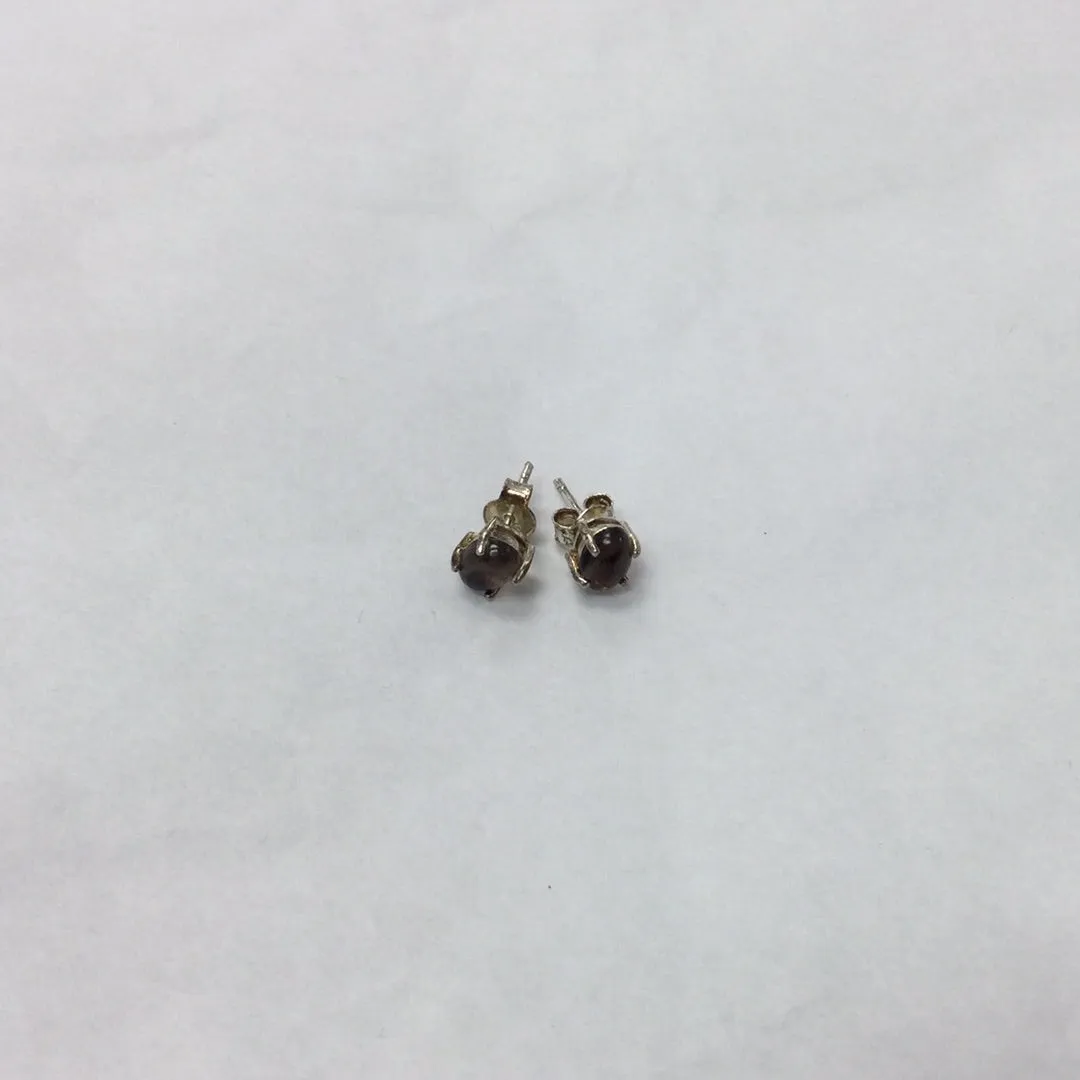 Smoky Quartz Studs