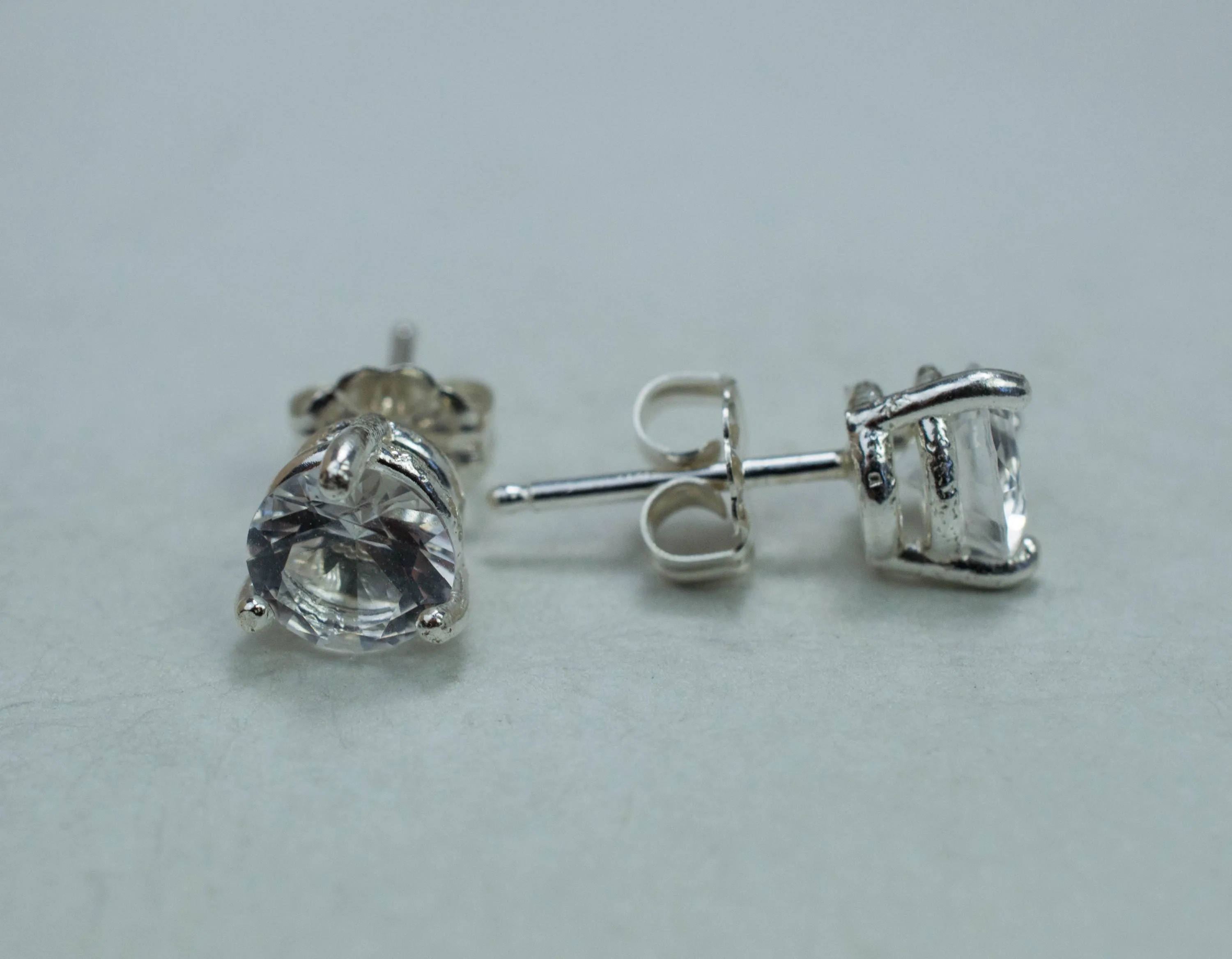 Tanzanian Quartz Earrings, Natural Untreated Mondo Quartz; 1.290cts