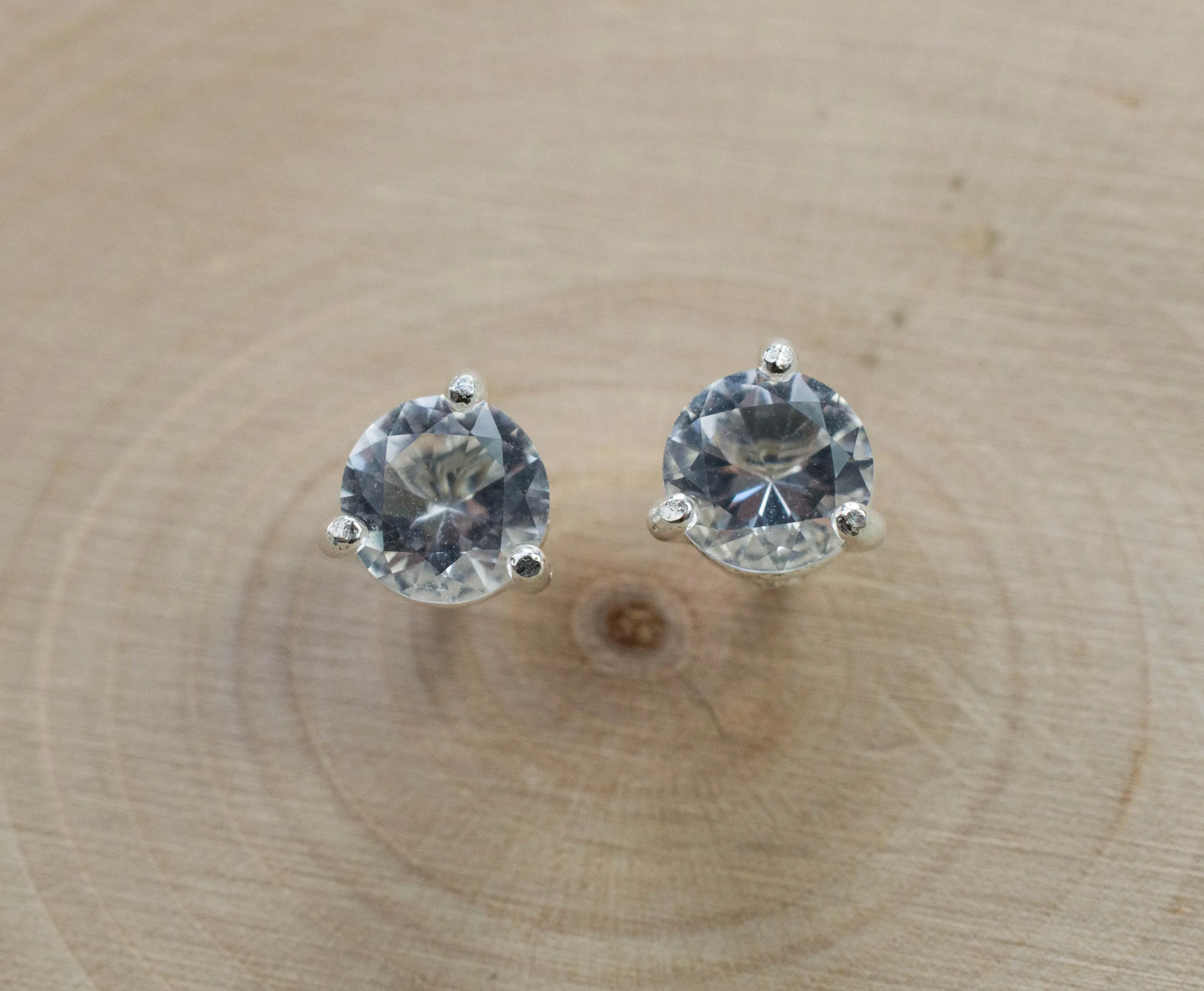Tanzanian Quartz Earrings, Natural Untreated Mondo Quartz; 1.290cts